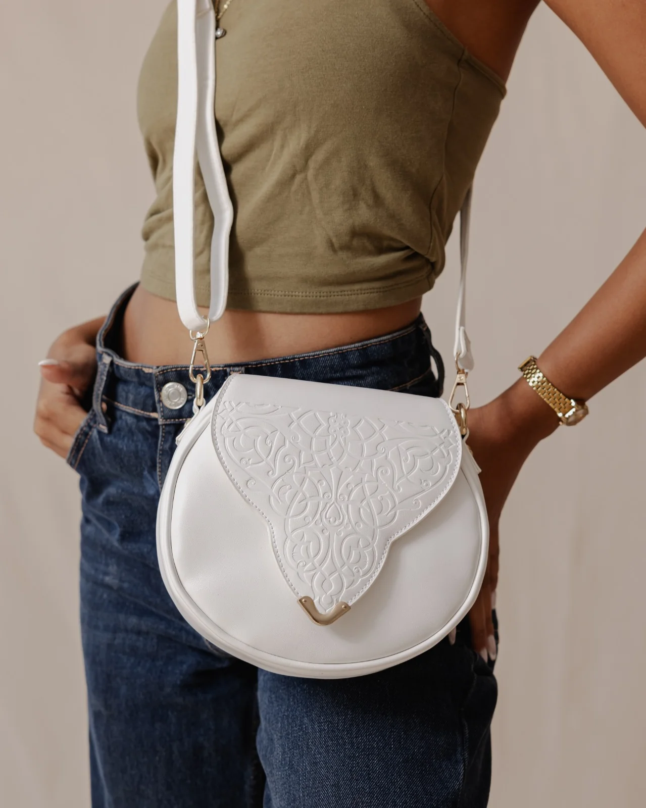 Intaglio CrossBag White - Image 4