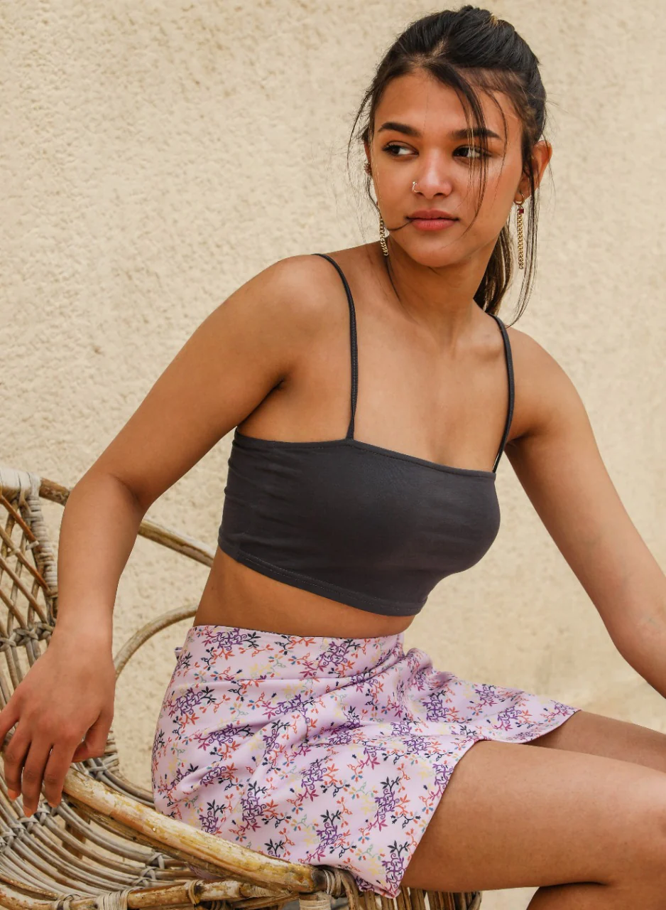Iris Mini Skirt Lilac - Image 3
