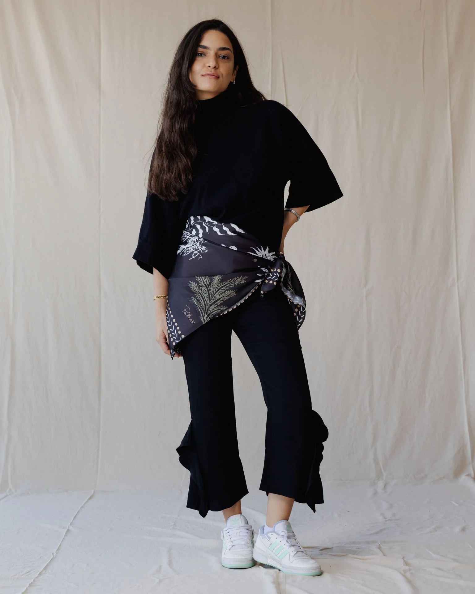Isis In Black Wrap Scarf