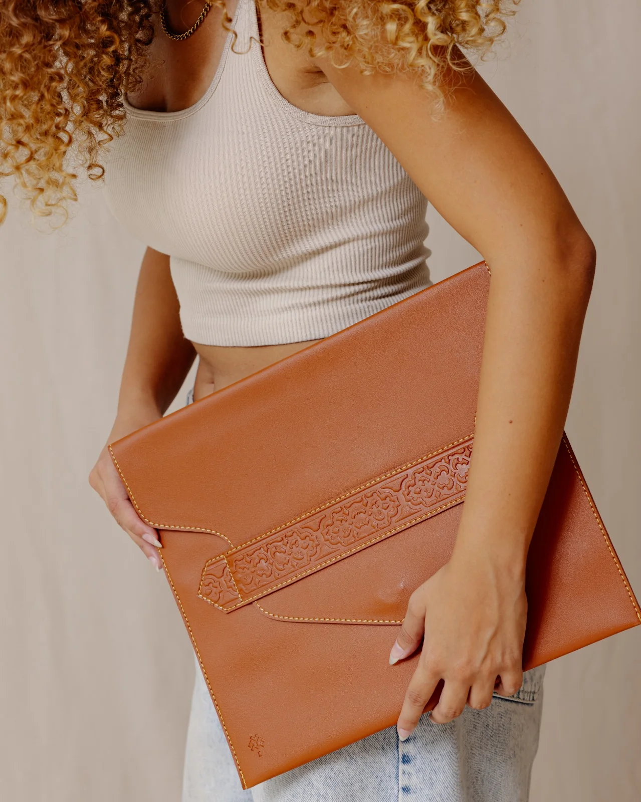 Jali Laptop Sleeve Havane - Image 3