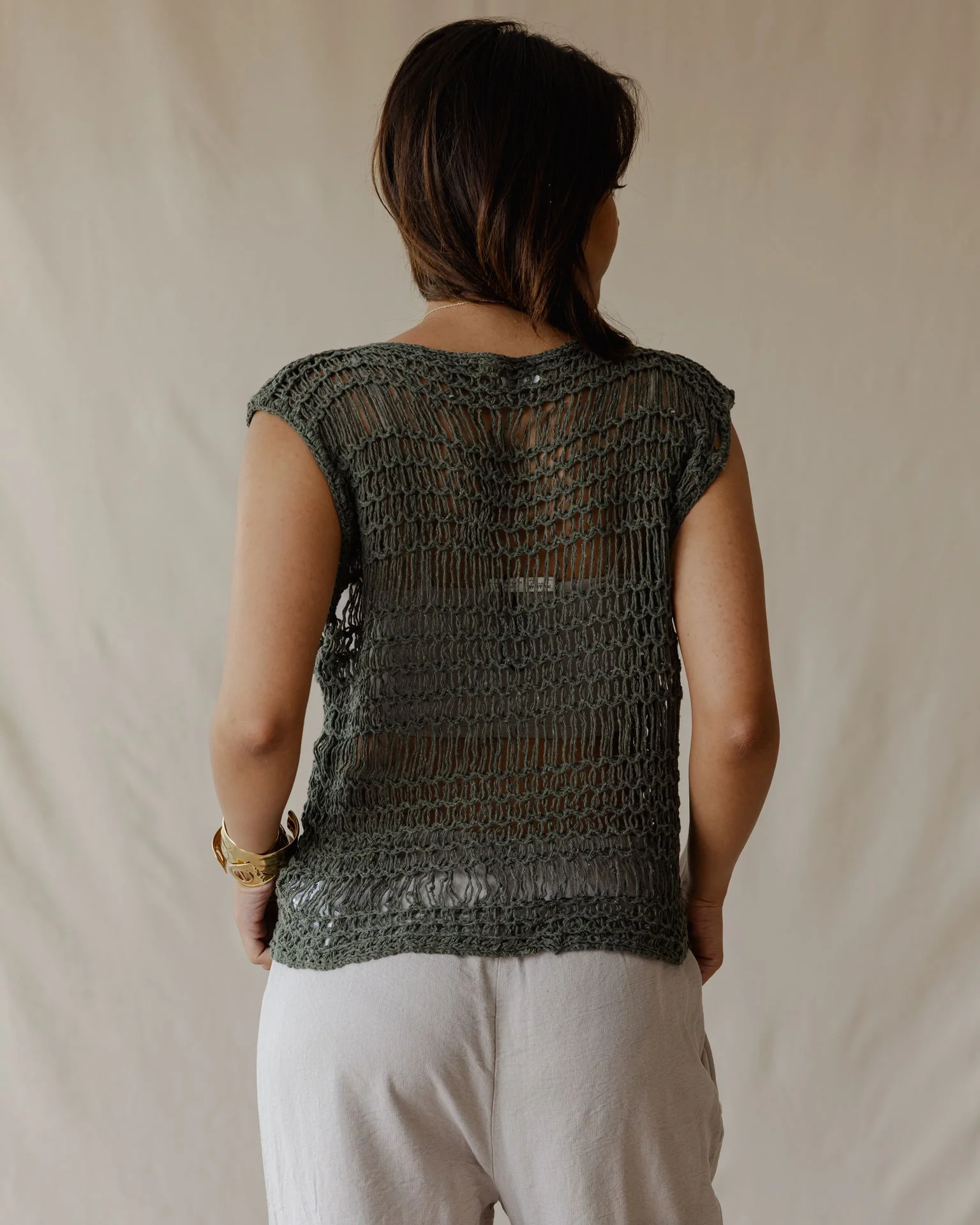 Knit Me Not Olive Top - Image 3