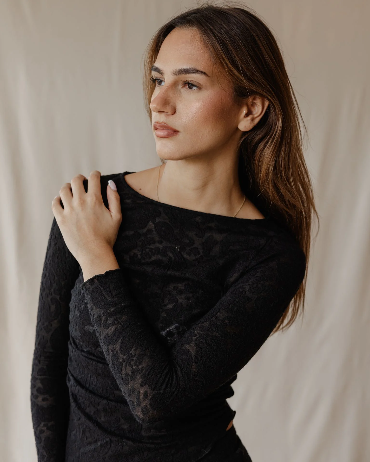 Lace Moonlight Black Top - Image 5