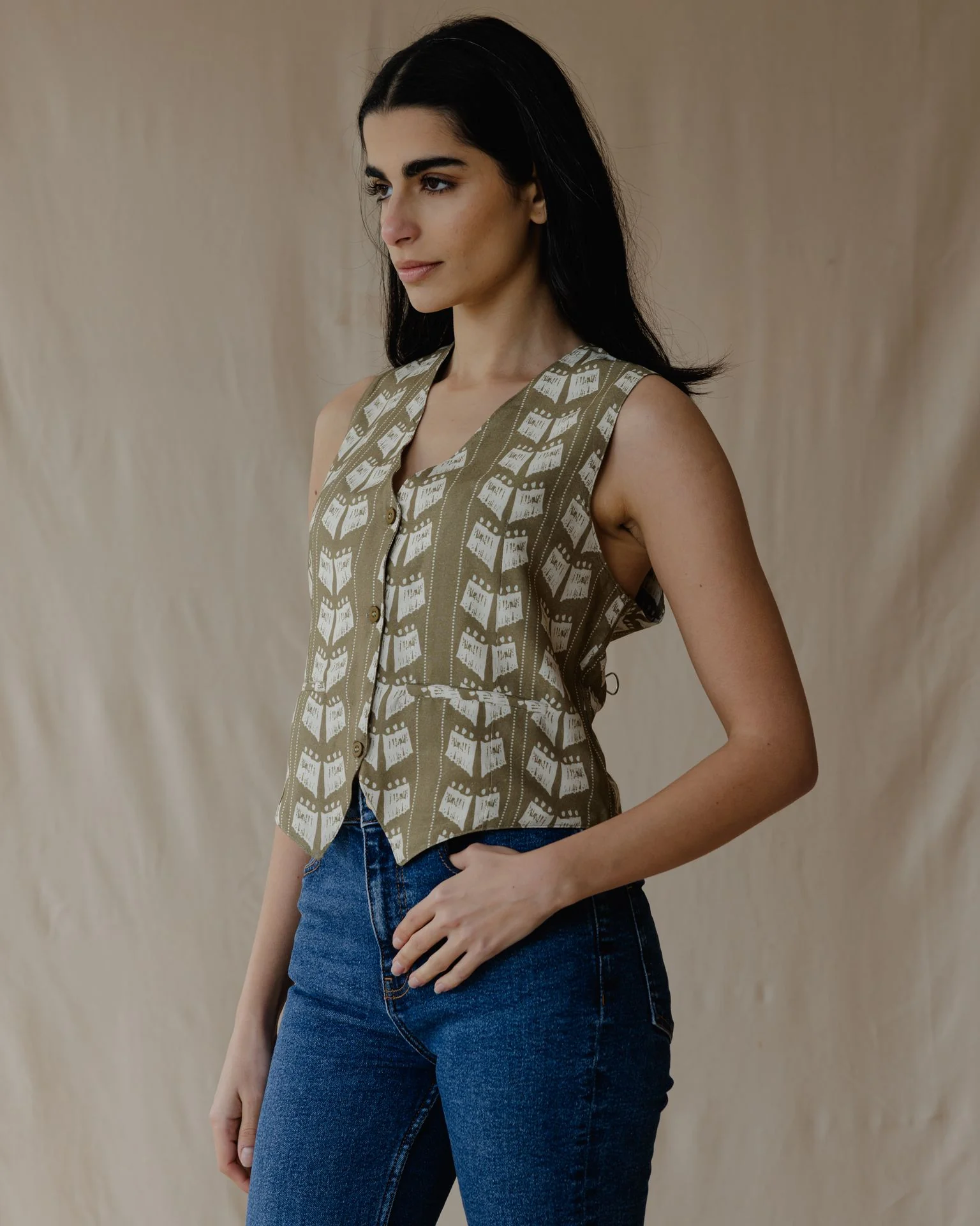Leilani Cotton Vest - Image 2