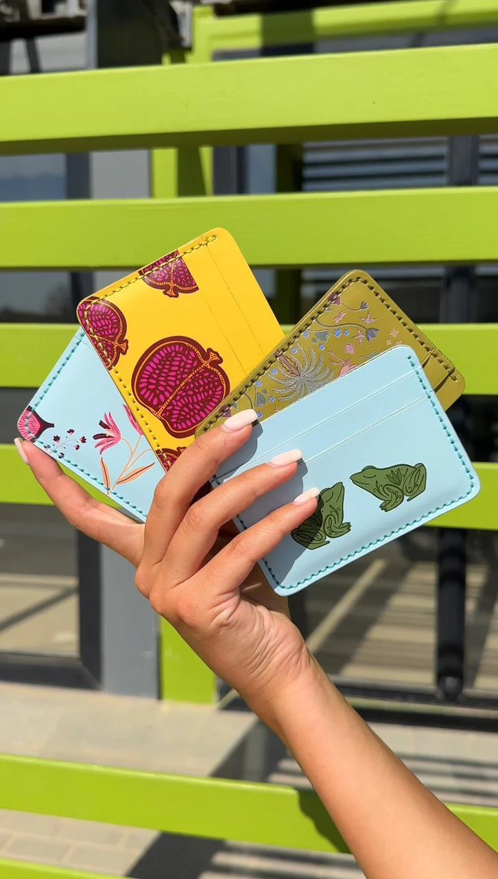 Lily Pair Genuine Card Holder - Image 3