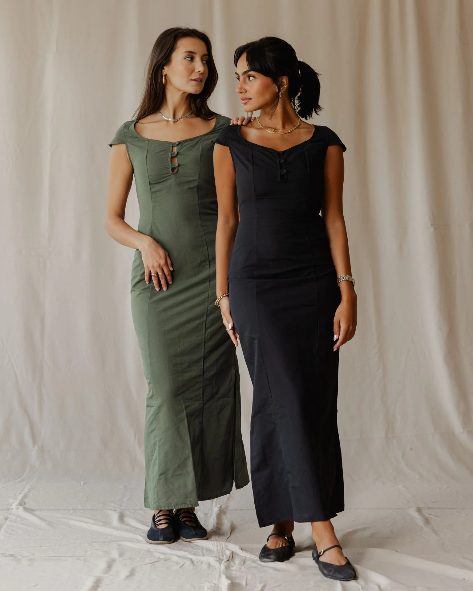Linéa Grace Olive Dress - Image 6