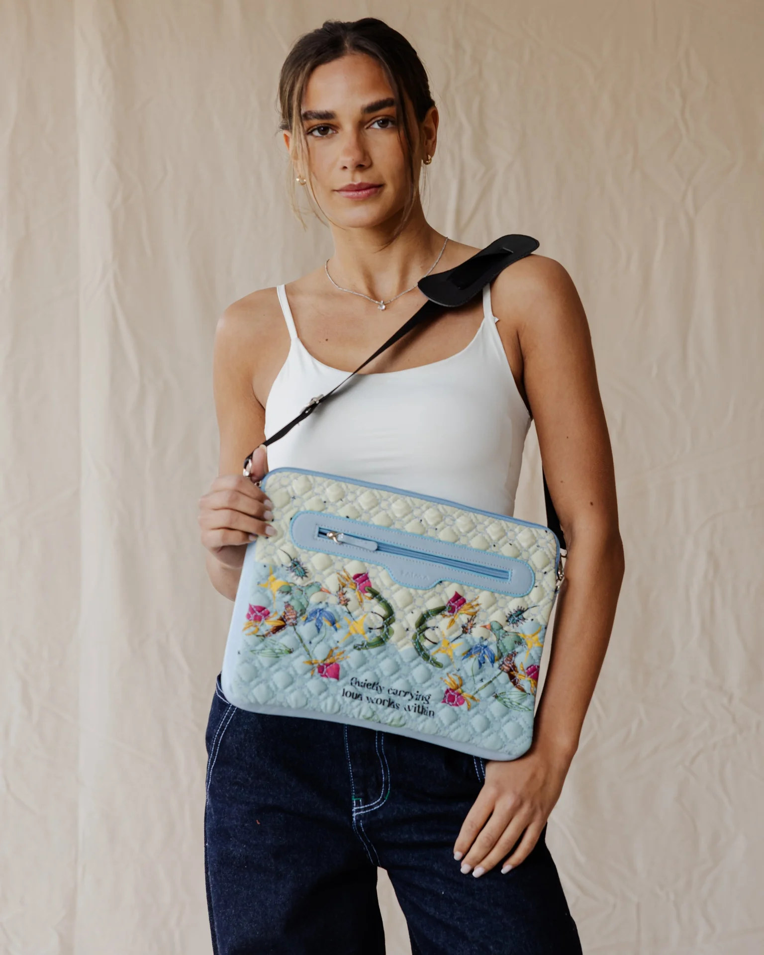 Loud Worlds In Pastel Quilted Sleeve - Image 3