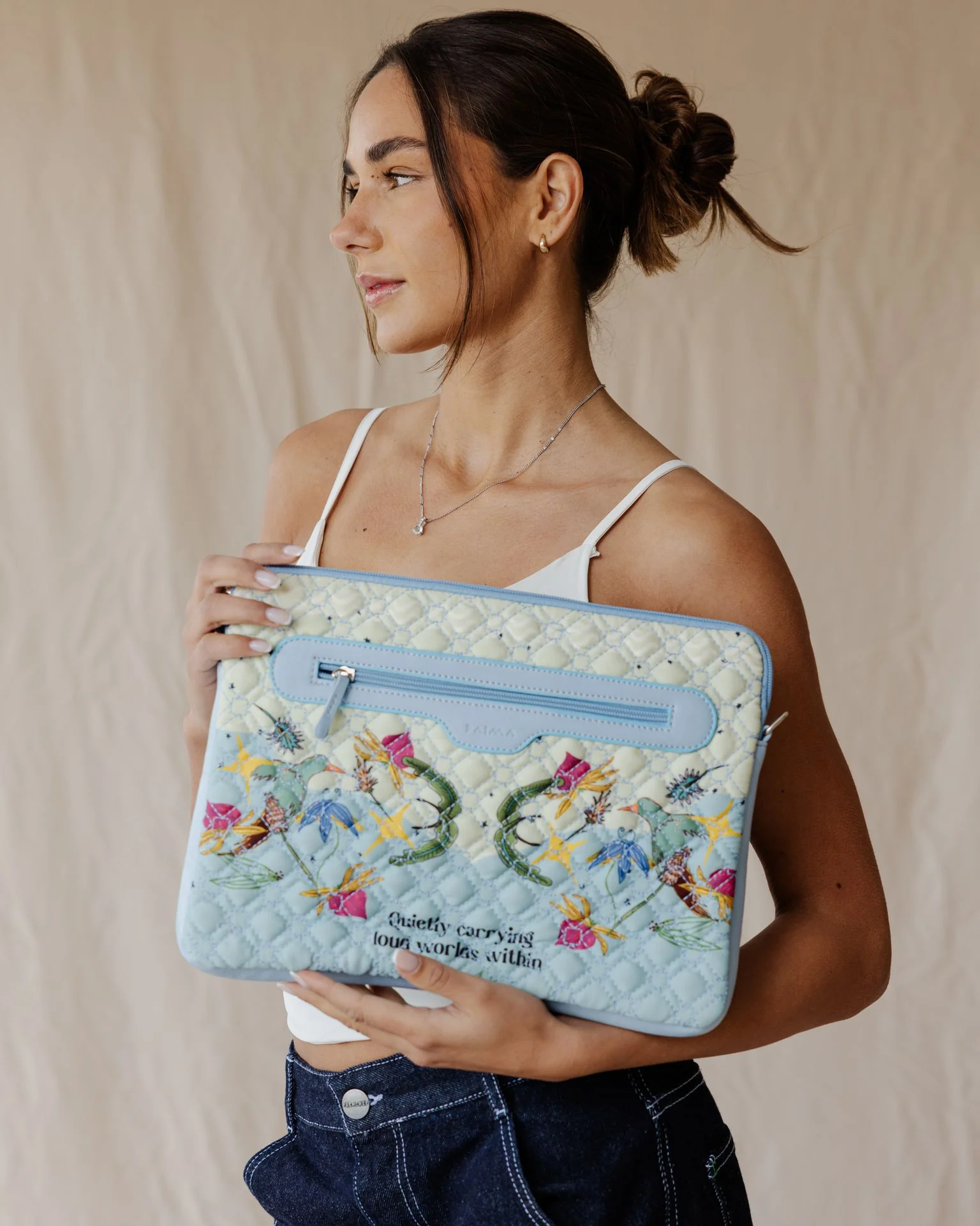 Loud Worlds In Pastel Quilted Sleeve - Image 4