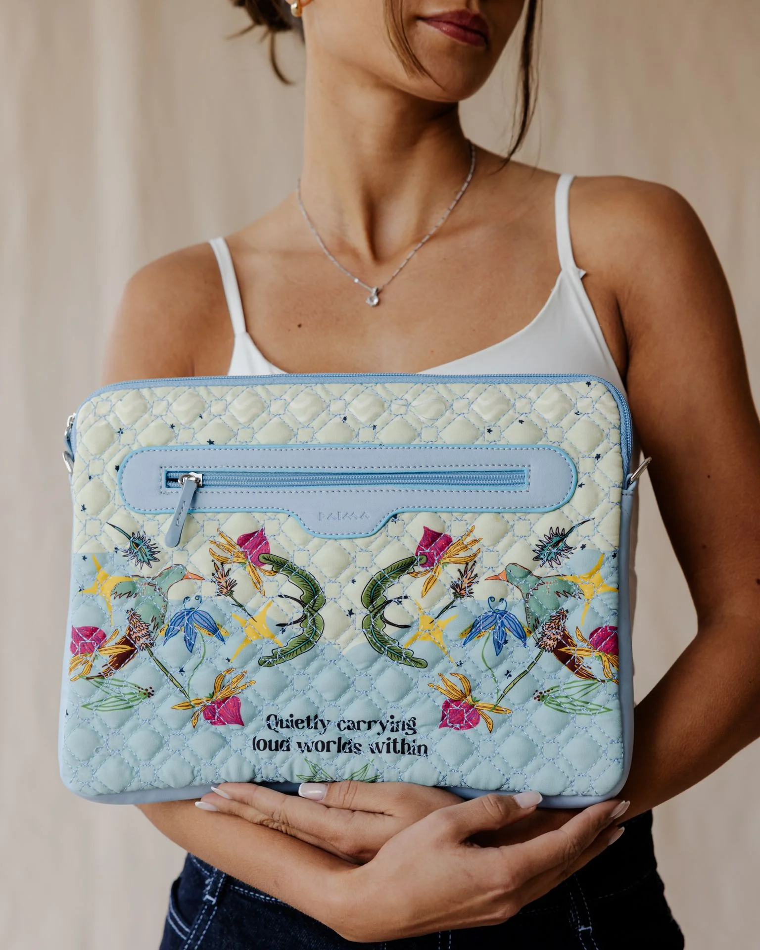 Loud Worlds In Pastel Quilted Sleeve - Image 5