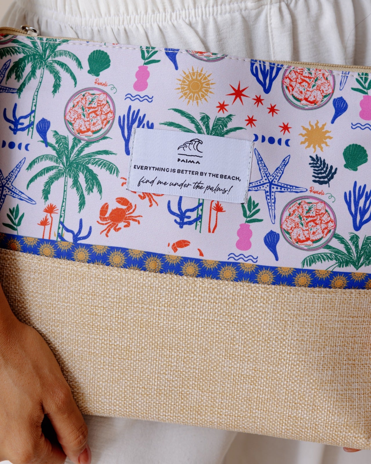Mediterranean Palms Beach Pouch - Image 3