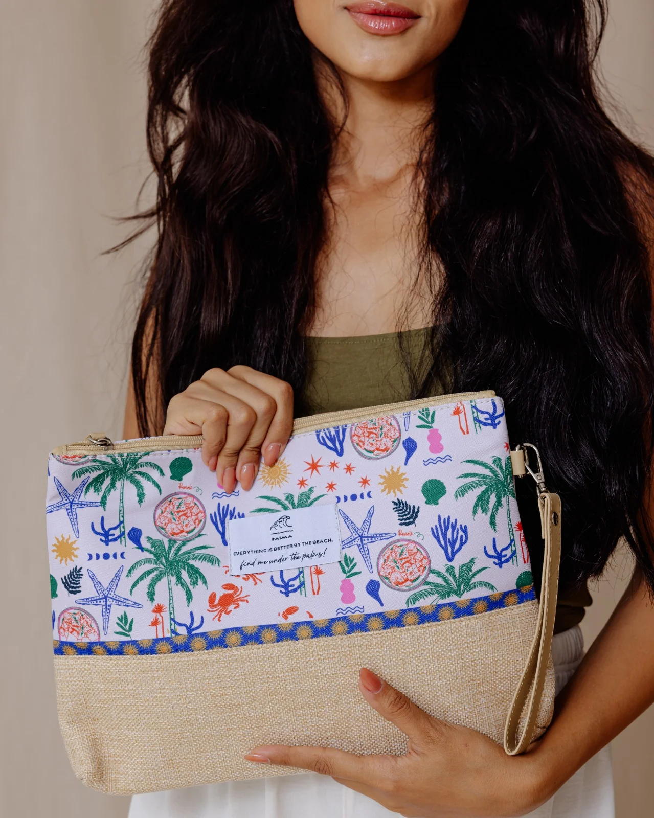 Mediterranean Palms Beach Pouch - Image 4