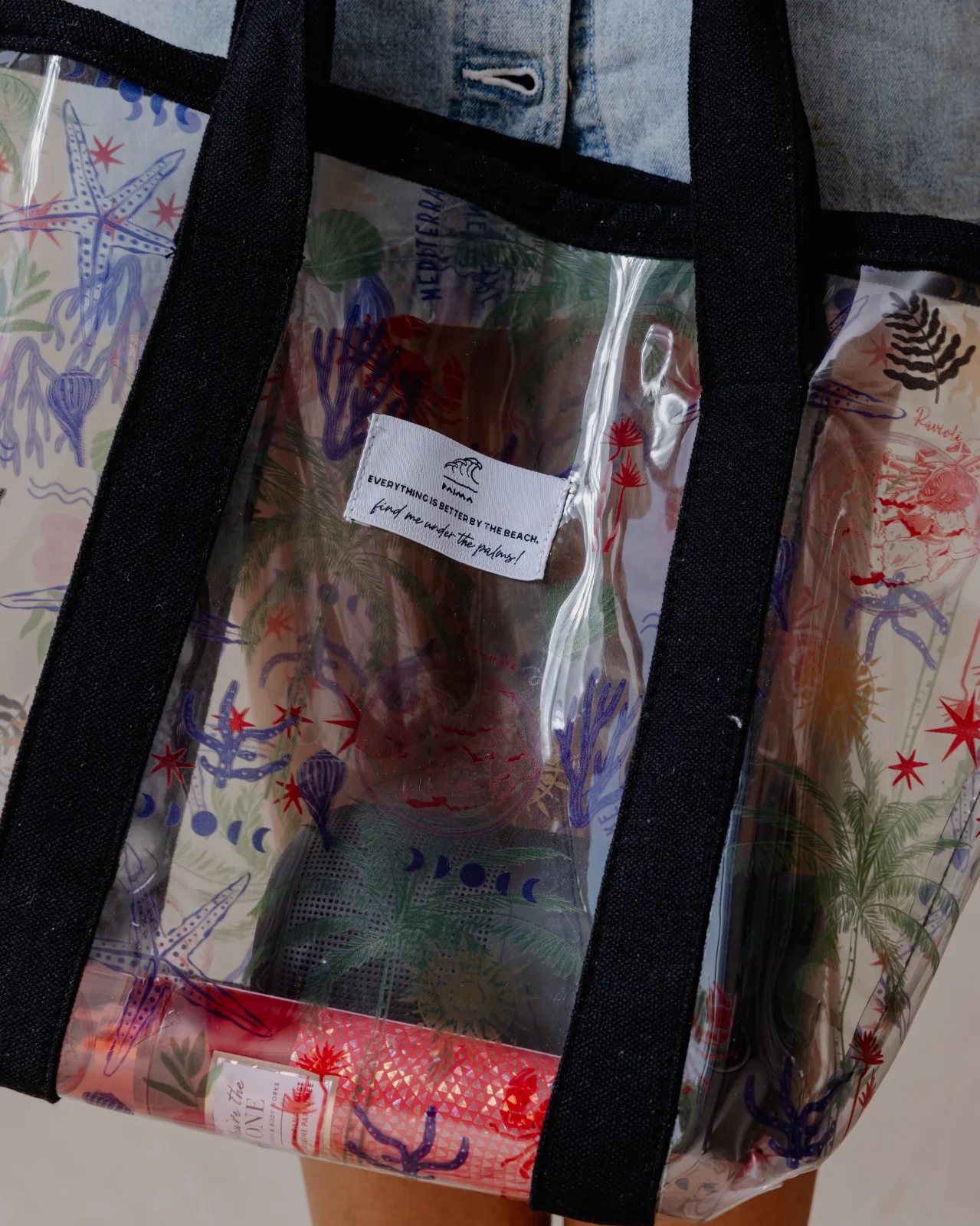 Mediterranean Palms Plastic Tote - Image 3
