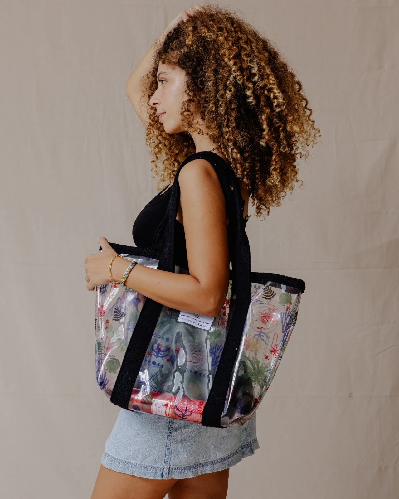 Mediterranean Palms Plastic Tote - Image 5