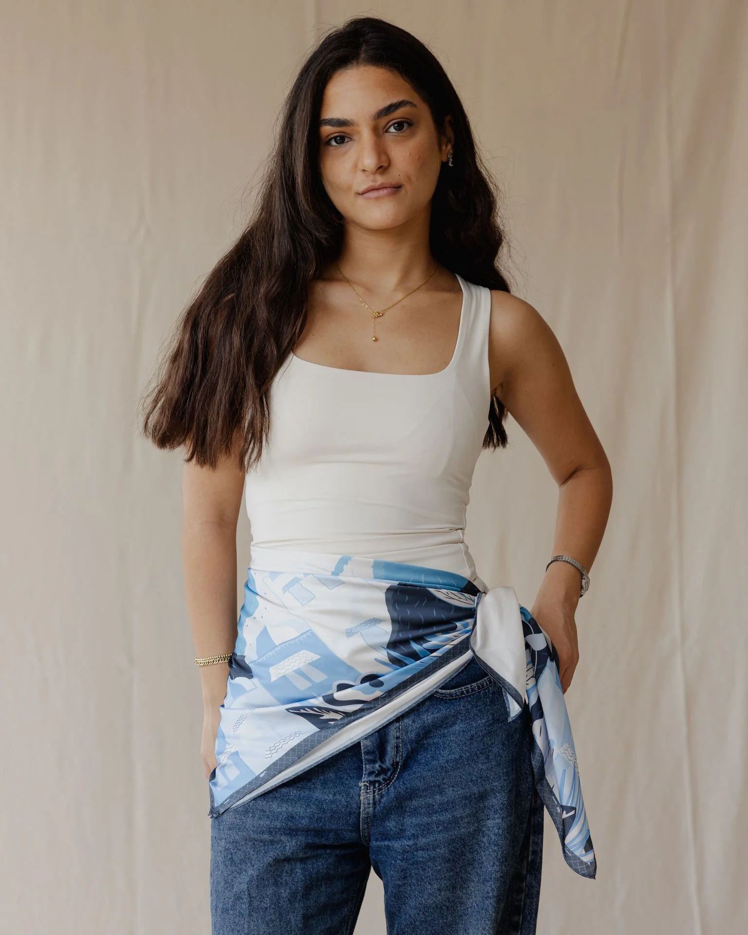 Midnight Oasis Wrap Scarf