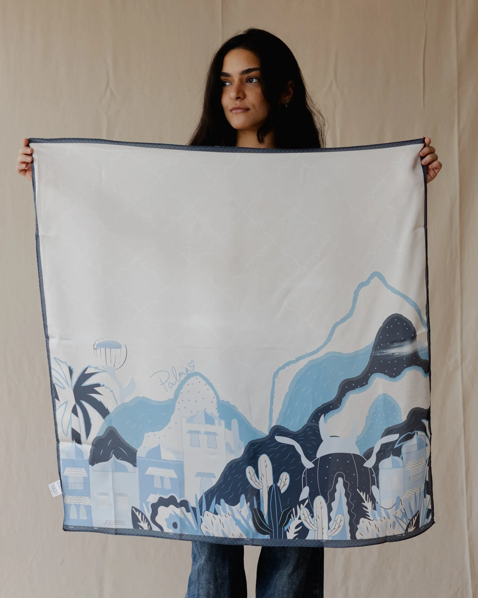 Midnight Oasis Wrap Scarf - Image 4
