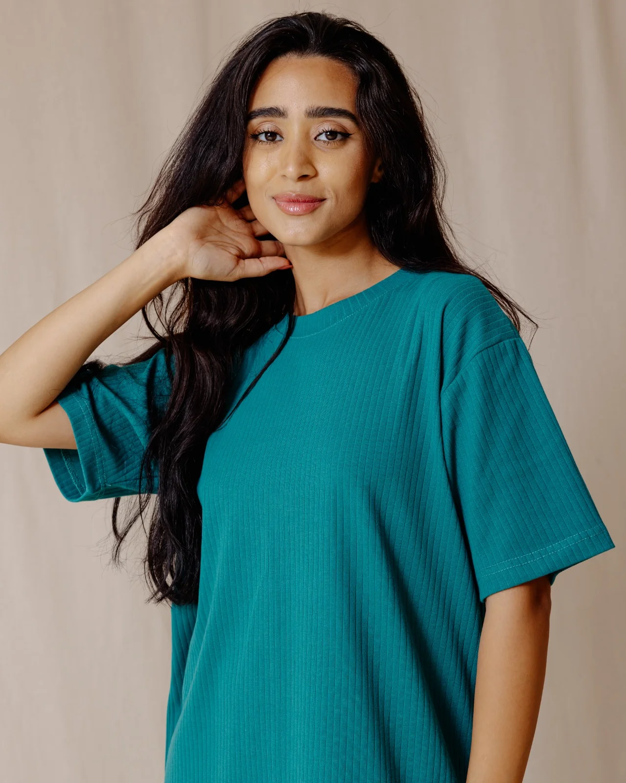 Mila Ribbed Set Teal - Image 5