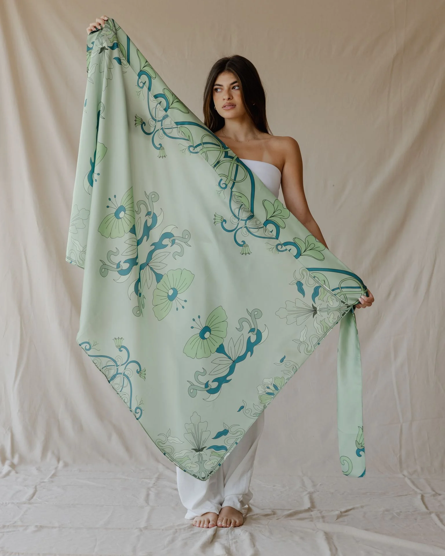 Mint Petal Muse Sarong - Image 5