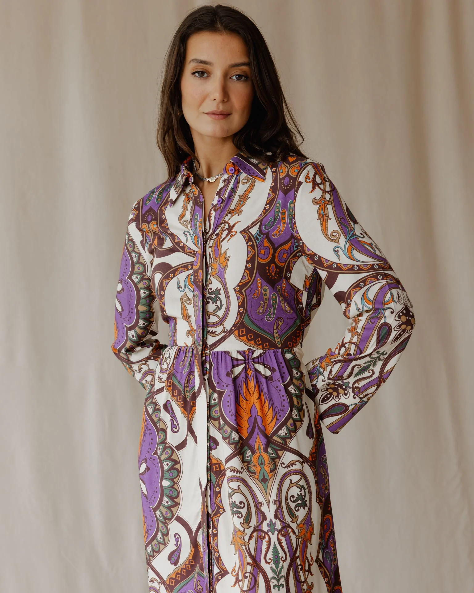 Miragea Maxi Purple Dress - Image 2