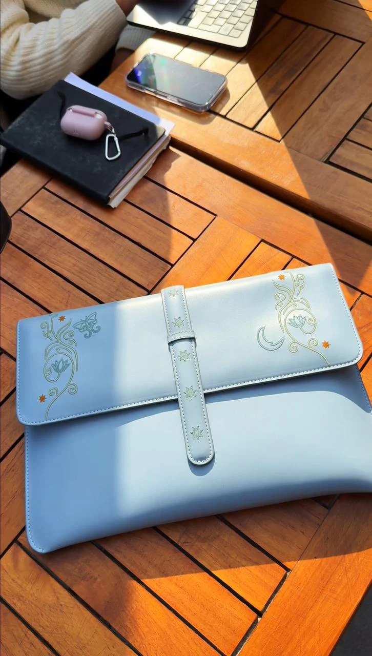 Moon Faerie Laptop Sleeve In Blue - Image 4