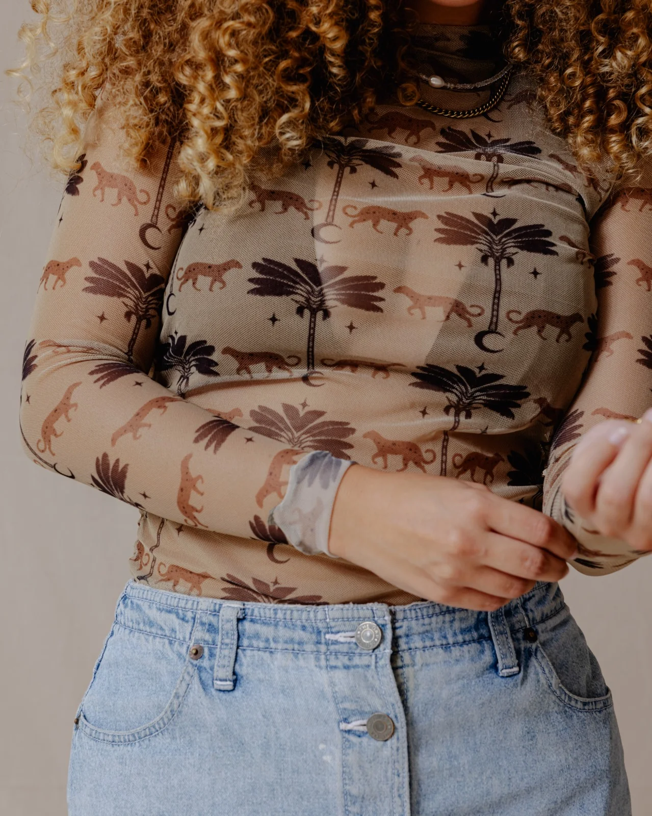 Oasis Glam Mesh Top - Image 4