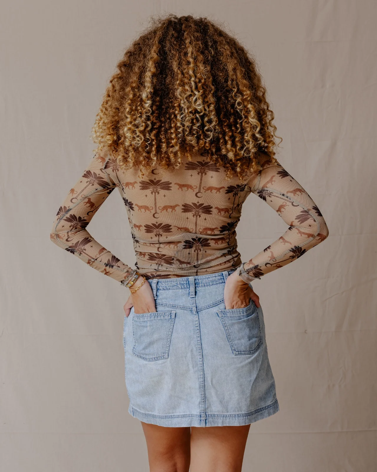 Oasis Glam Mesh Top - Image 6
