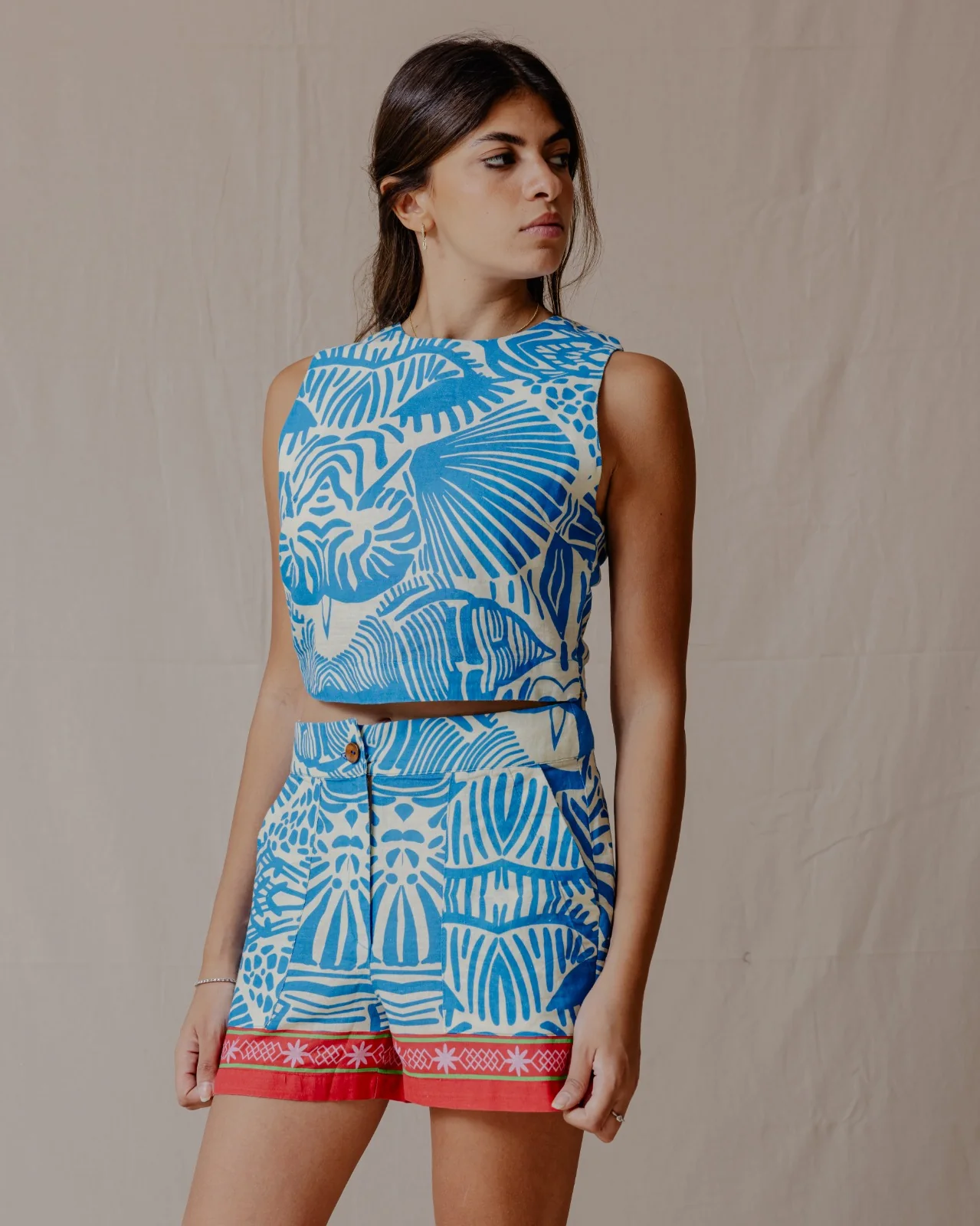 Ocean Treasures Linen Set Blue - Image 3
