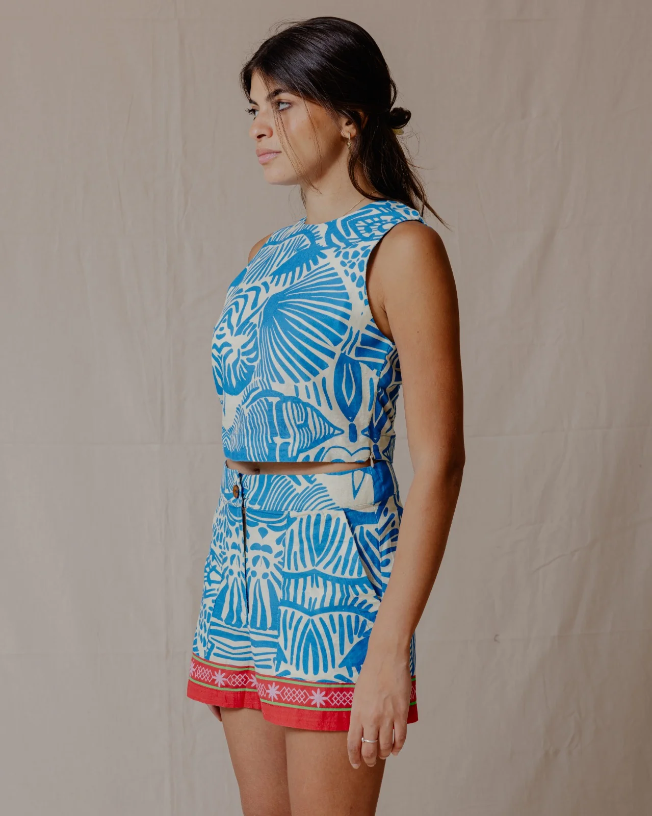 Ocean Treasures Linen Set Blue - Image 5