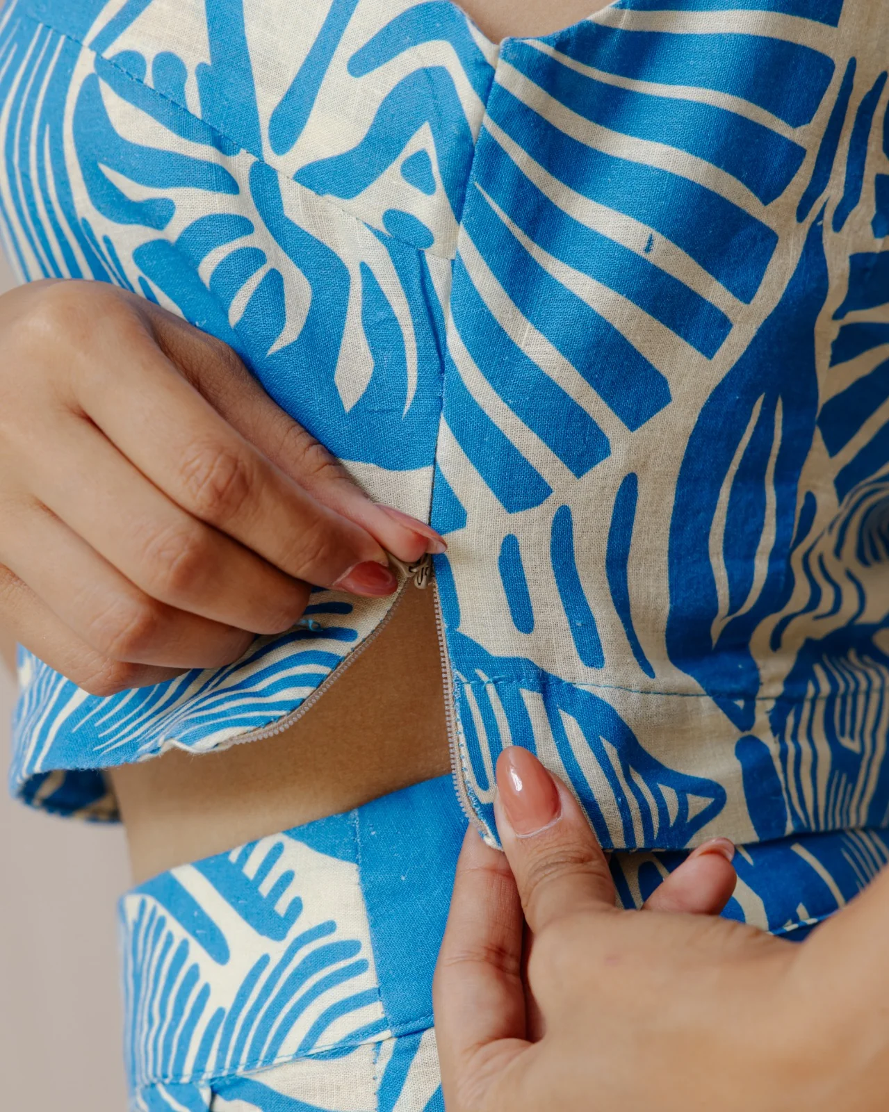 Ocean Treasures Linen Set Blue - Image 6