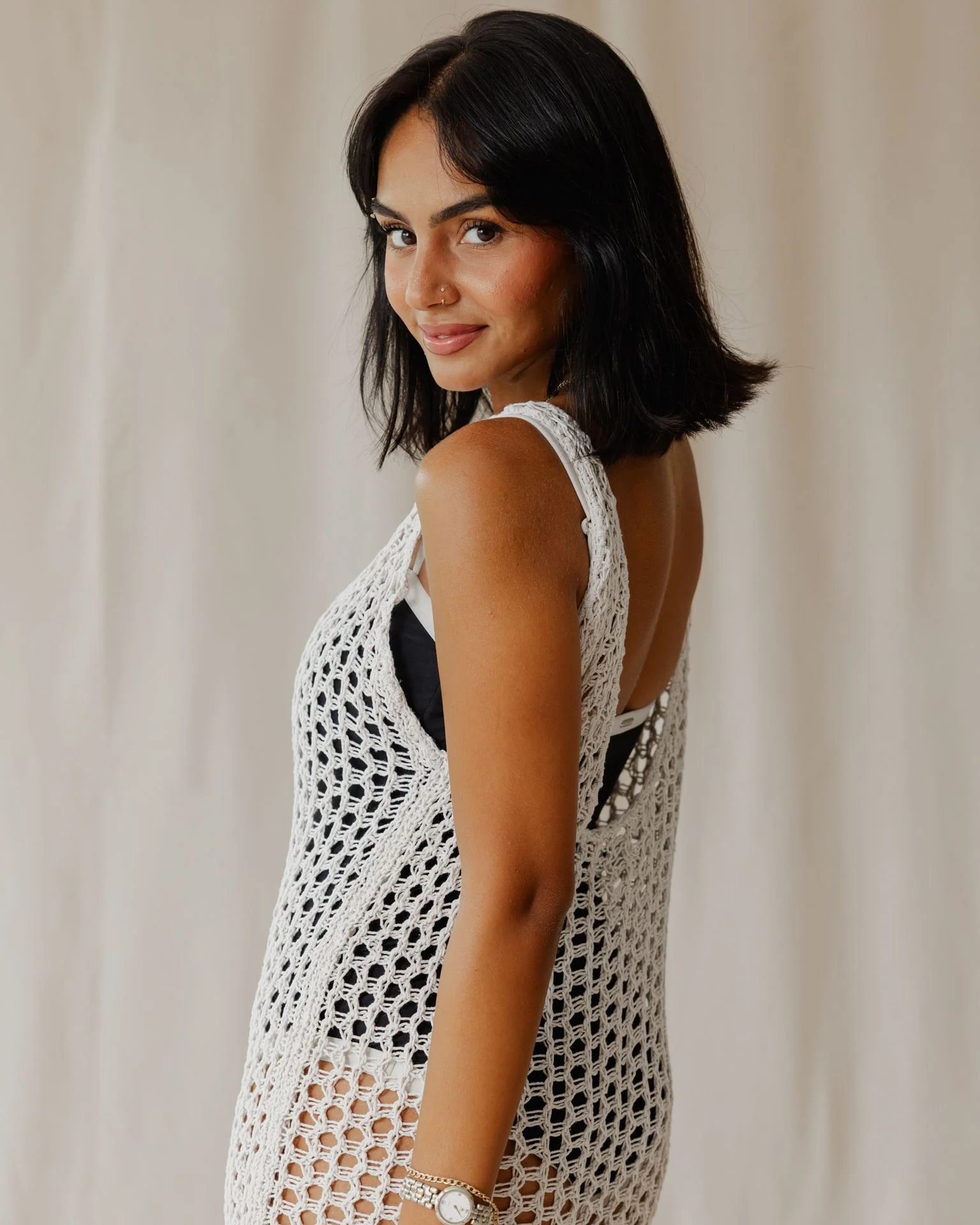 Off-White Handmade Knit Dress - Image 4