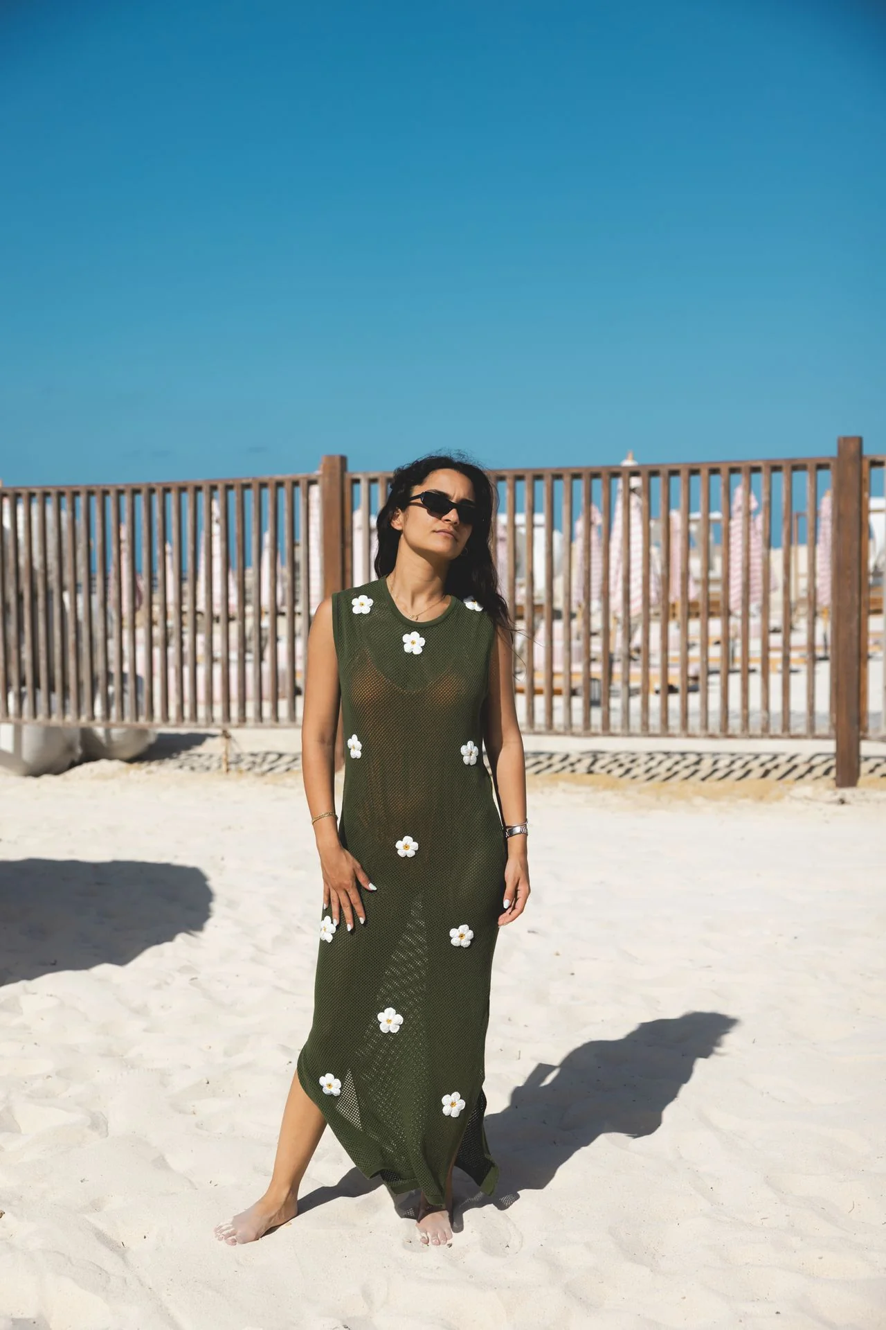 Olive Daisy Drift Dress