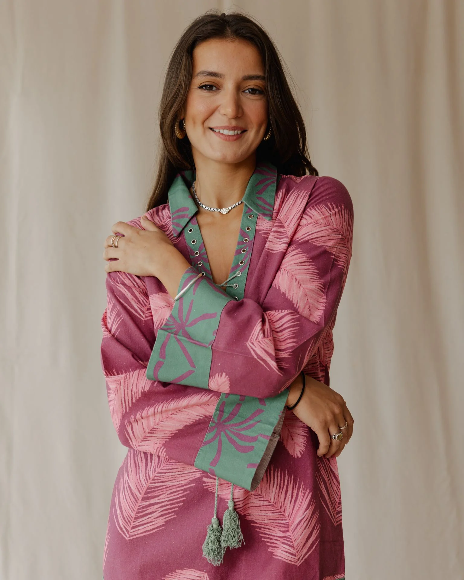 Palmira In Fuchsia Dress - Image 13