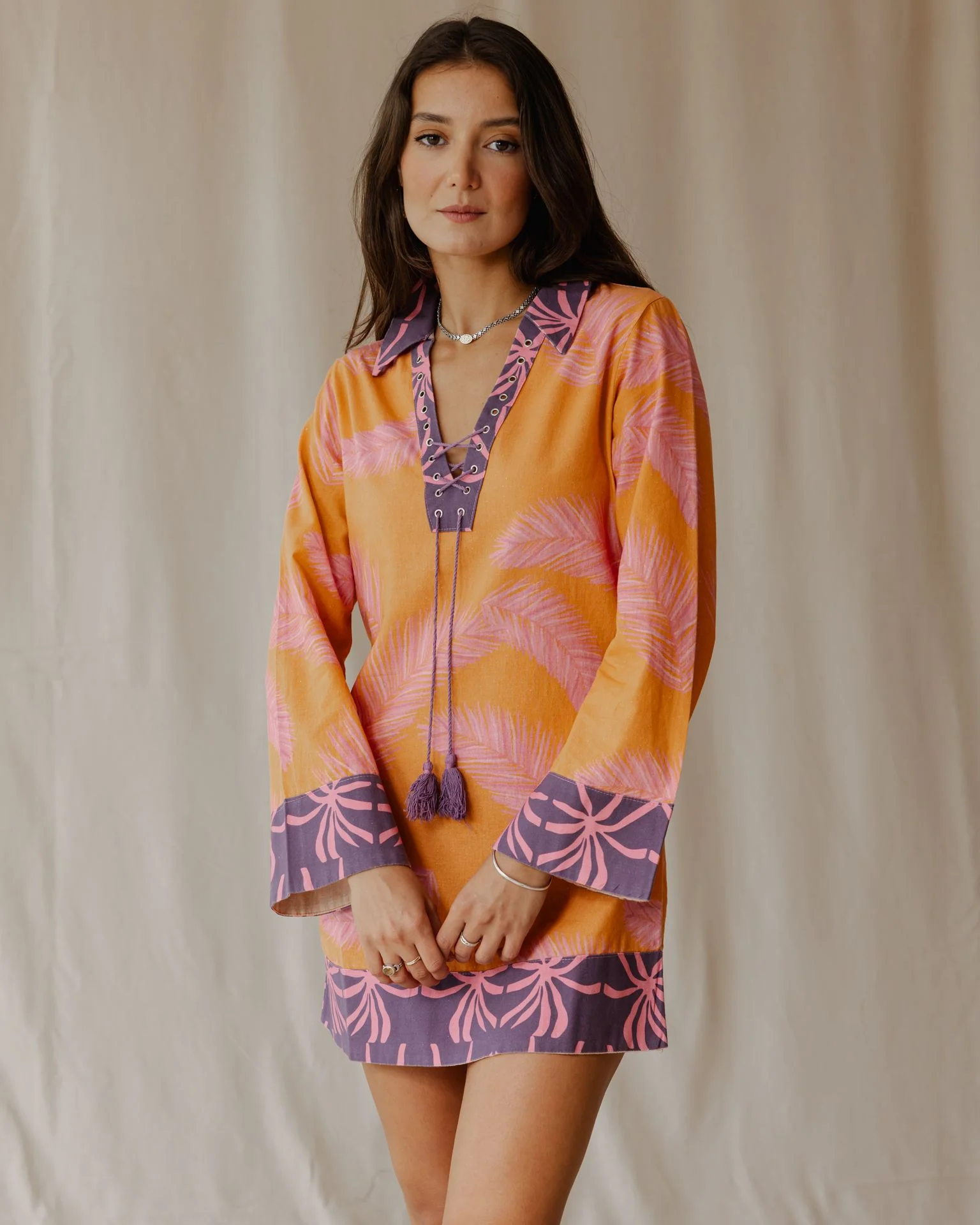 Palmira in Orange Dress - Image 2