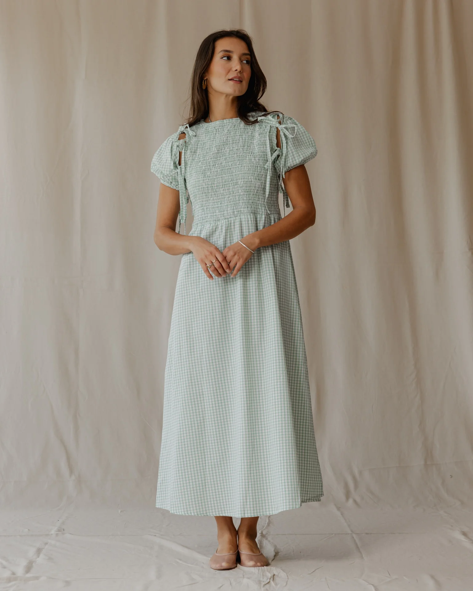 Pastel Picnic Mint Dress - Image 2
