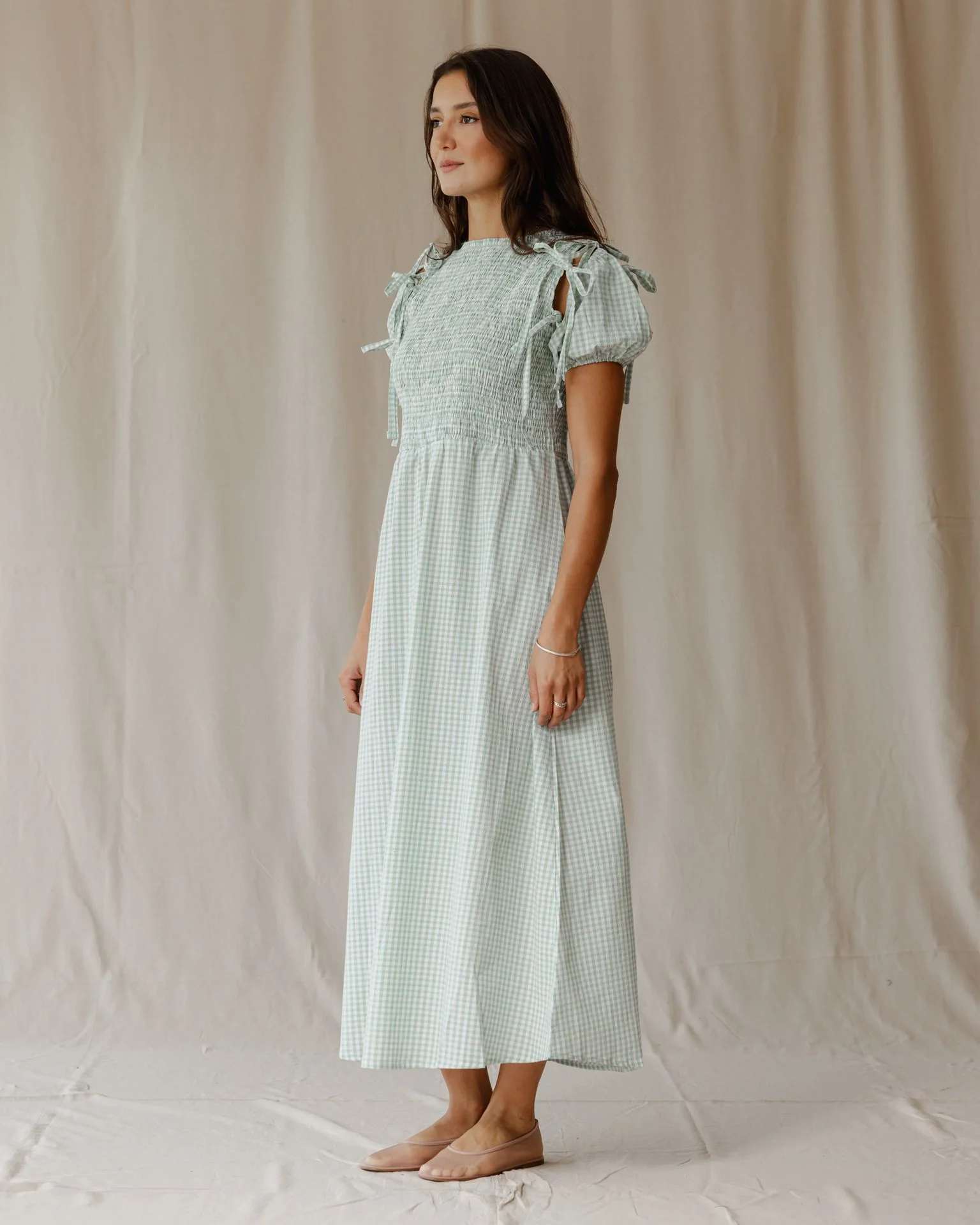 Pastel Picnic Mint Dress - Image 3