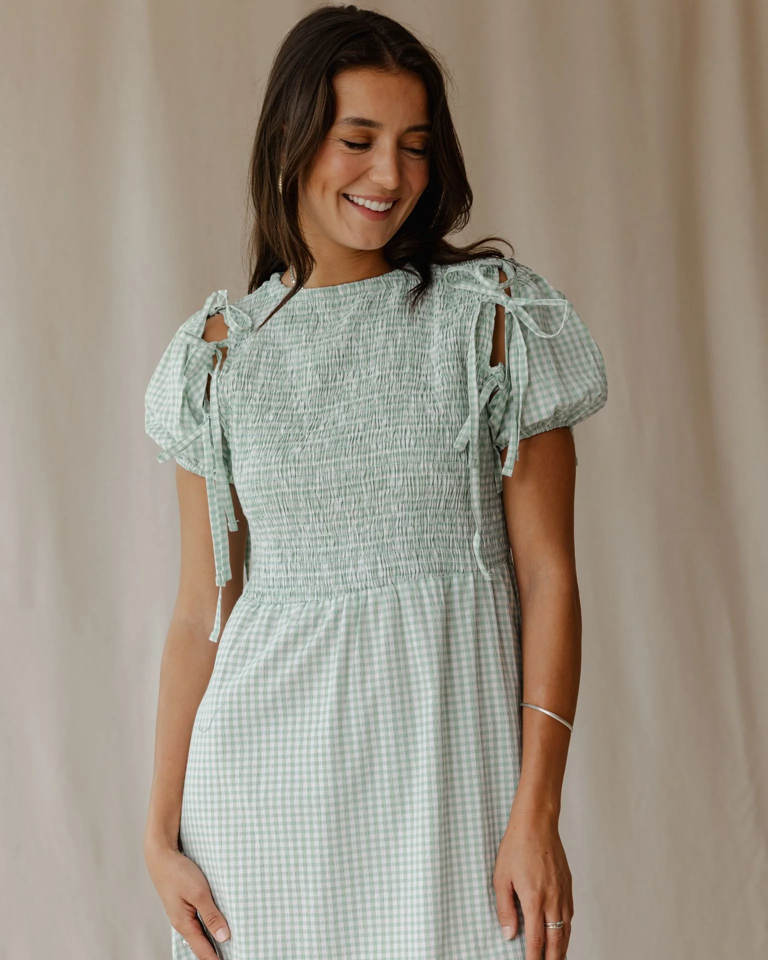 Pastel Picnic Mint Dress - Image 5