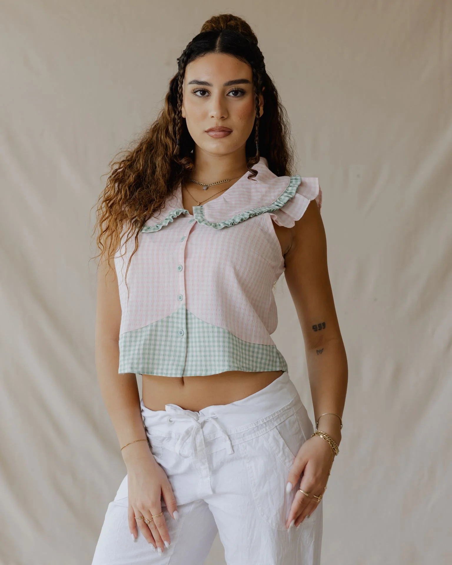 Pastel Picnic Pink Shirt - Image 3