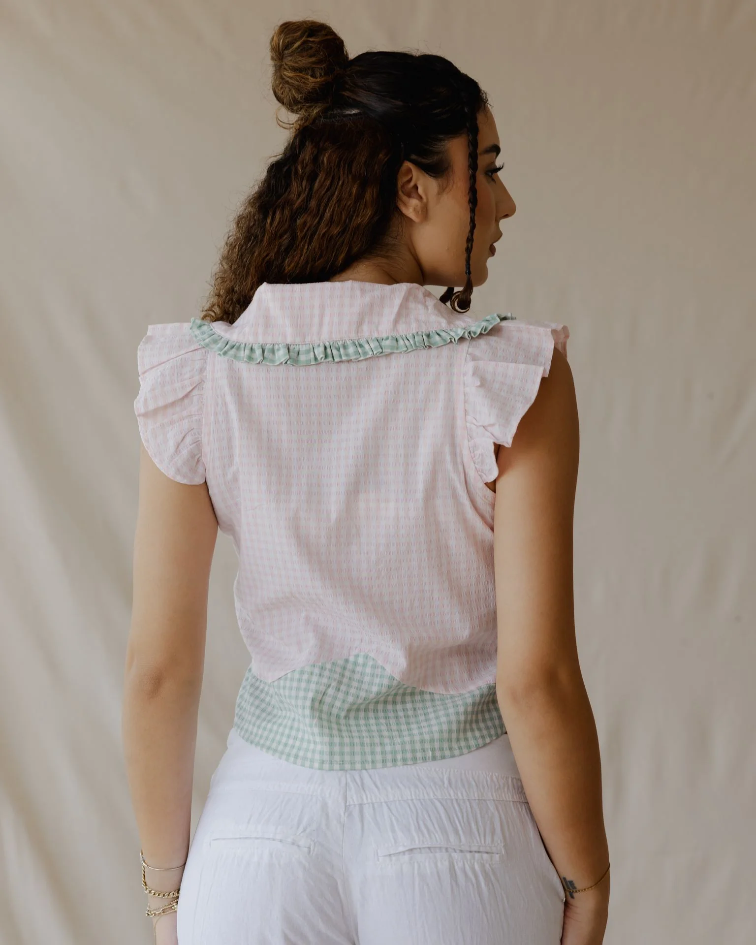 Pastel Picnic Pink Shirt - Image 4