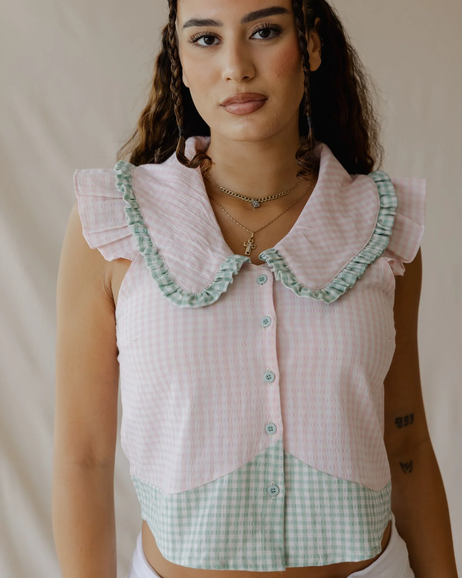 Pastel Picnic Pink Shirt - Image 5