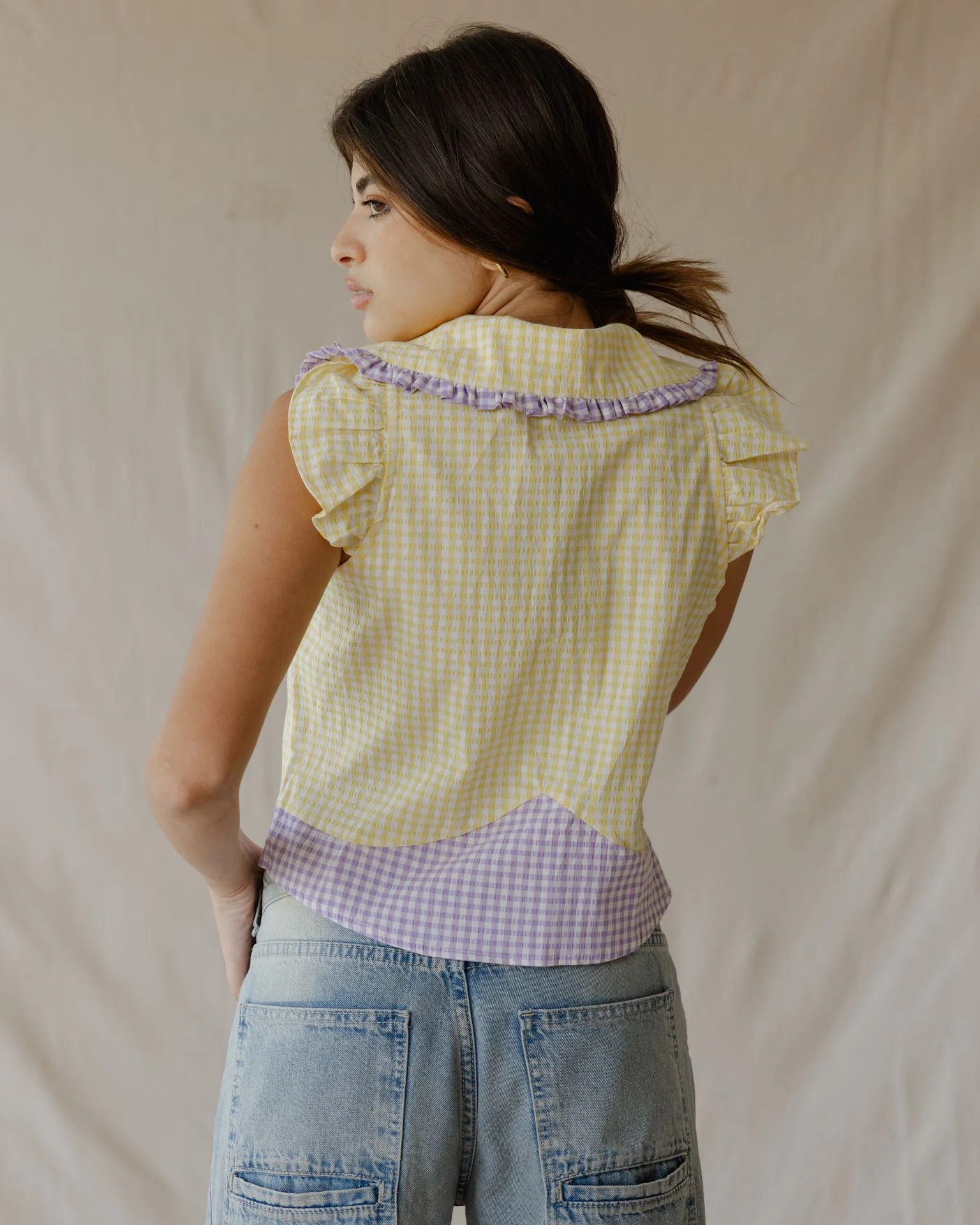 Pastel Picnic Yellow Shirt - Image 3