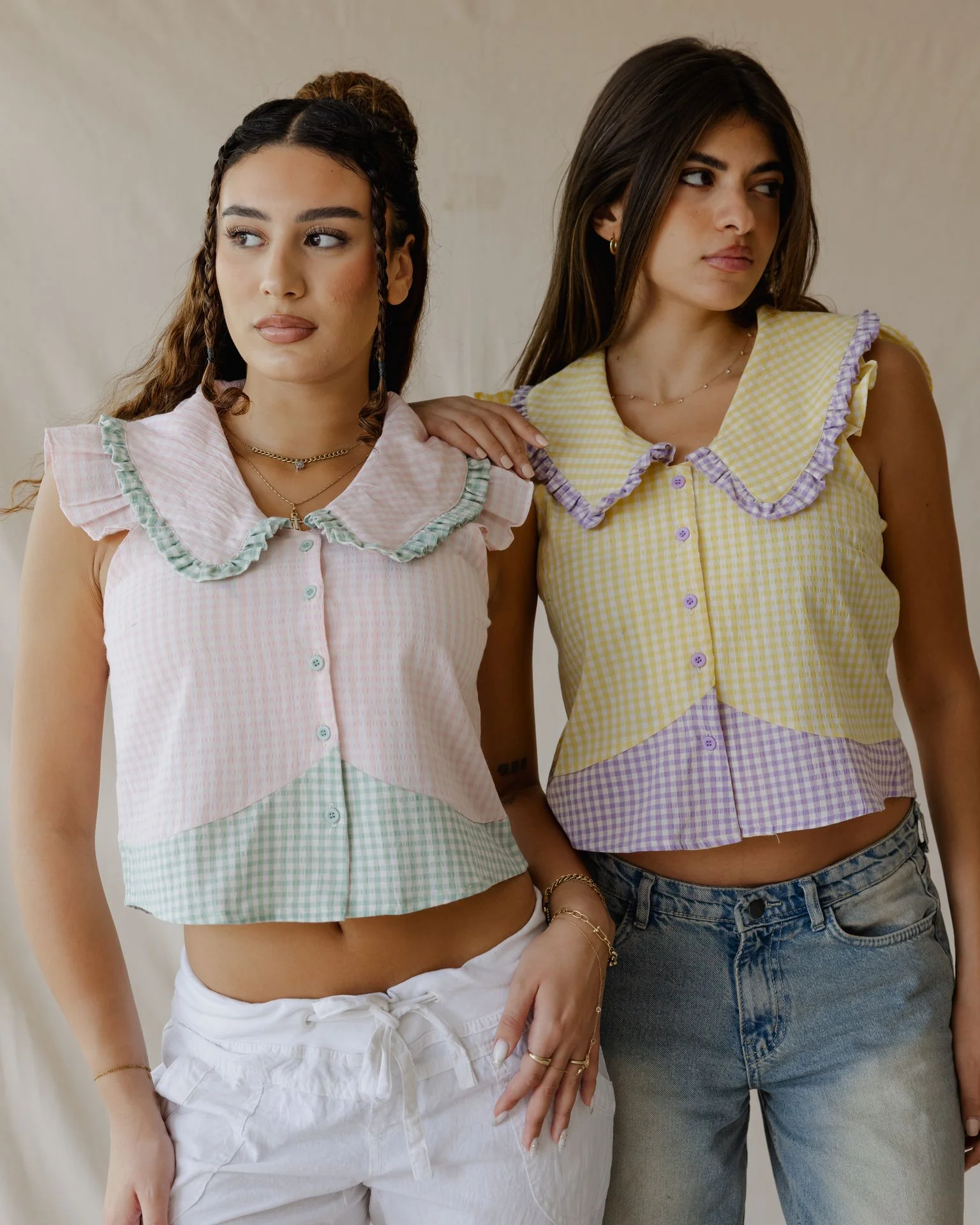 Pastel Picnic Yellow Shirt - Image 7