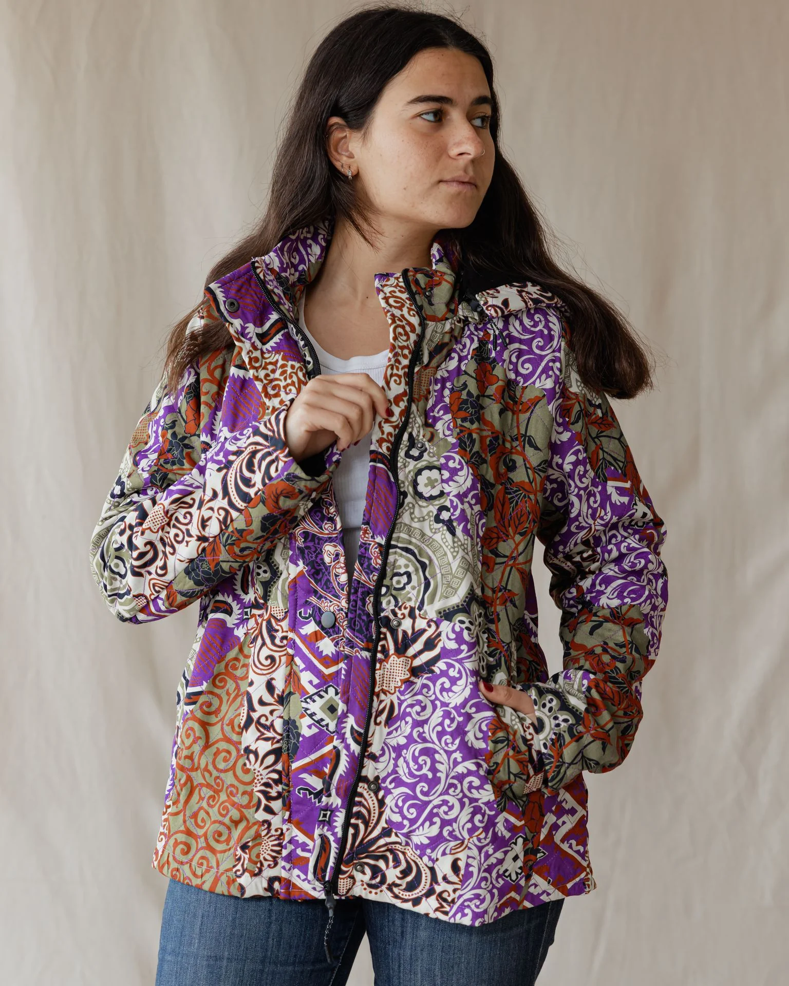 Persian Mirage Jacket In Purple - Image 3