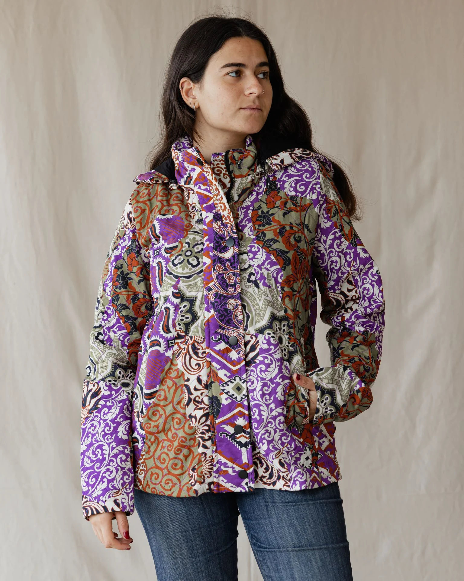 Persian Mirage Jacket In Purple - Image 6