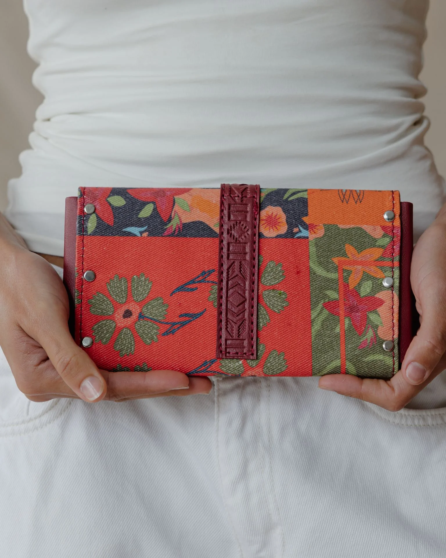 Red Blossoms In Red Purse - Image 3