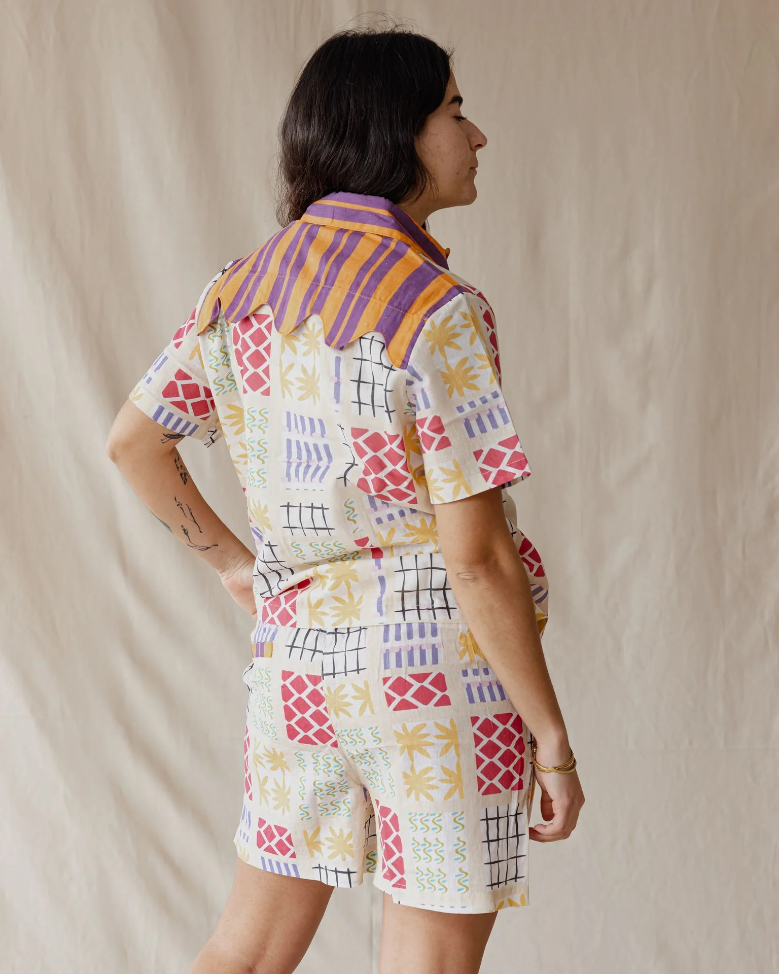 Retro Summer Linen Set - Image 4