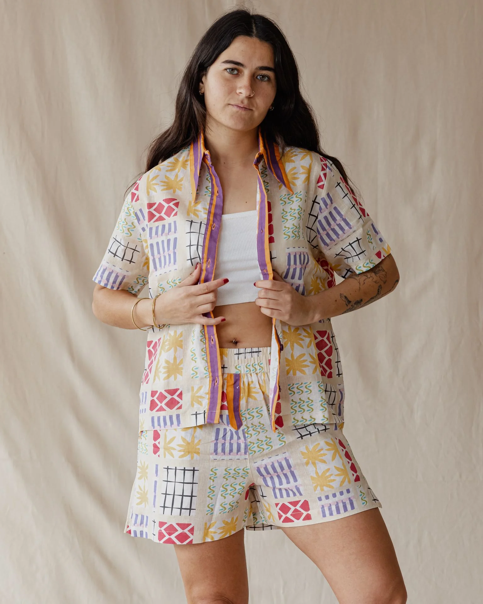 Retro Summer Linen Set - Image 7