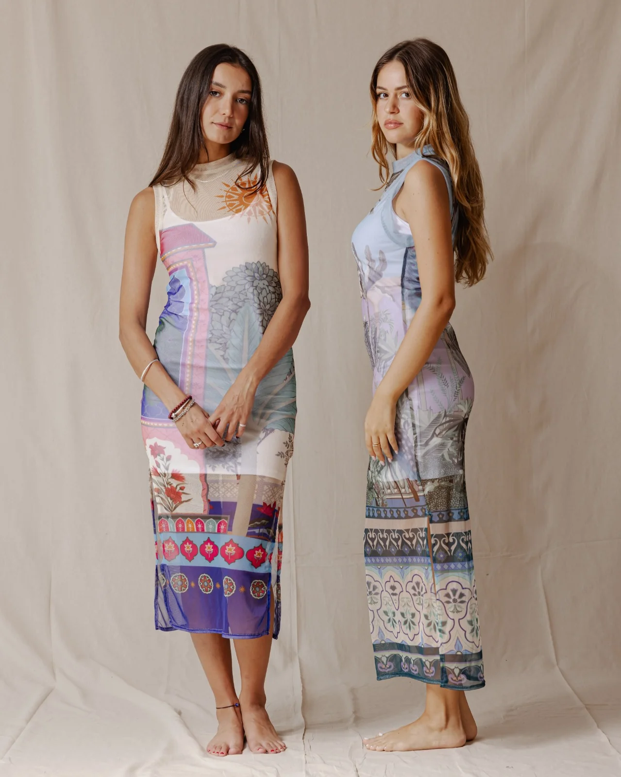 Sahara Camel Dream Mesh Dress - Image 8