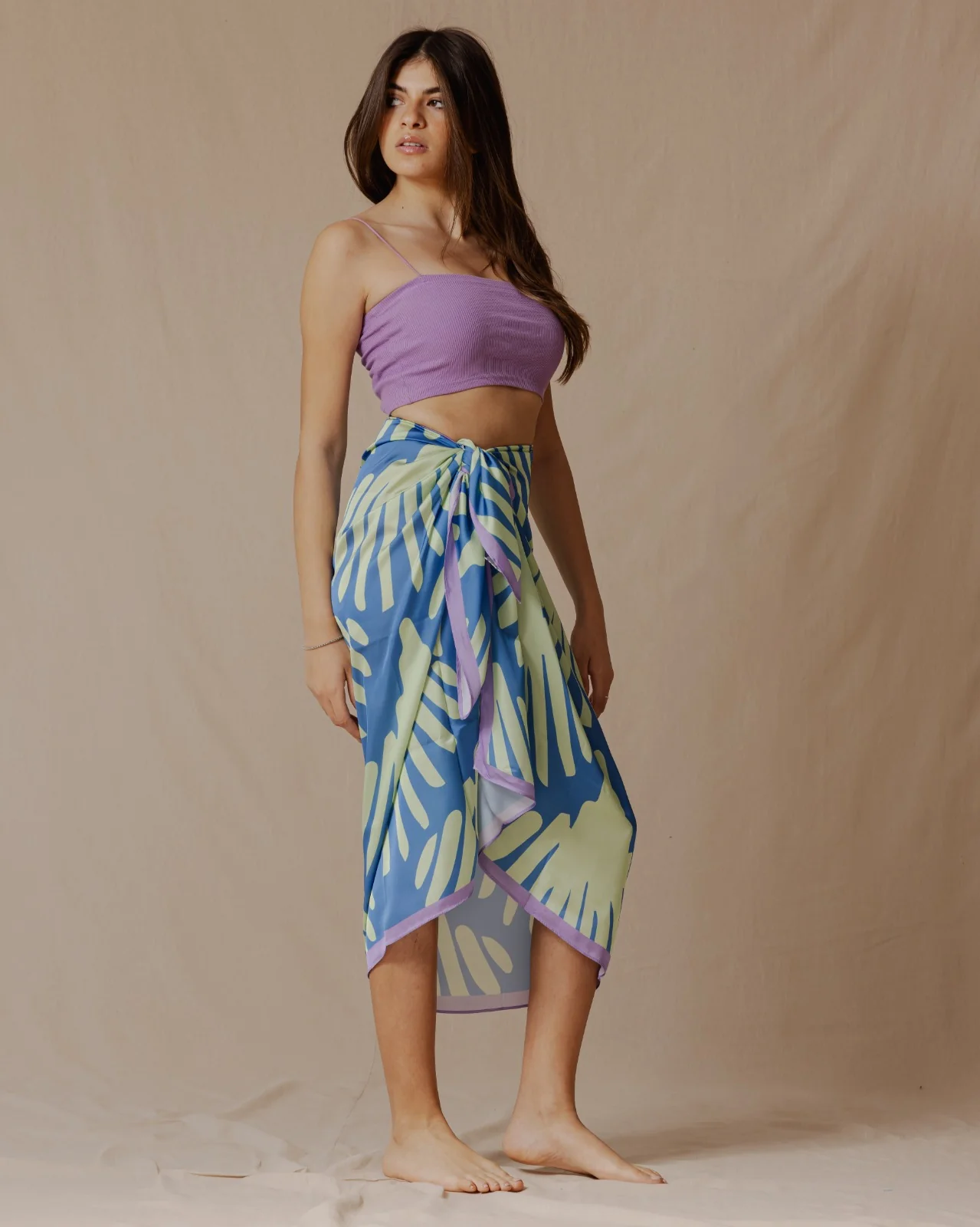Shells Coverup Bright Green X Blue - Image 4