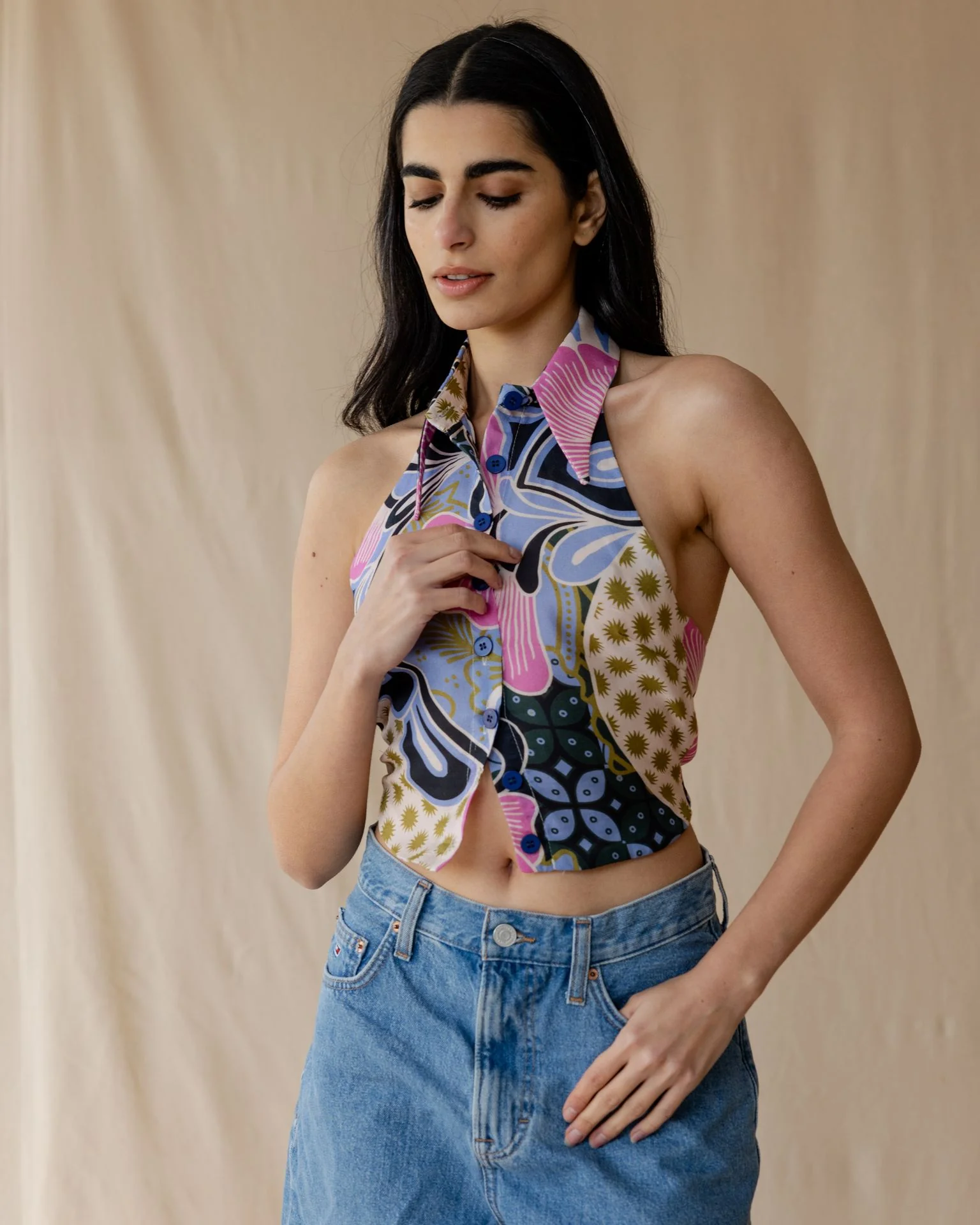 Sky Patchwork Shirt - Image 2