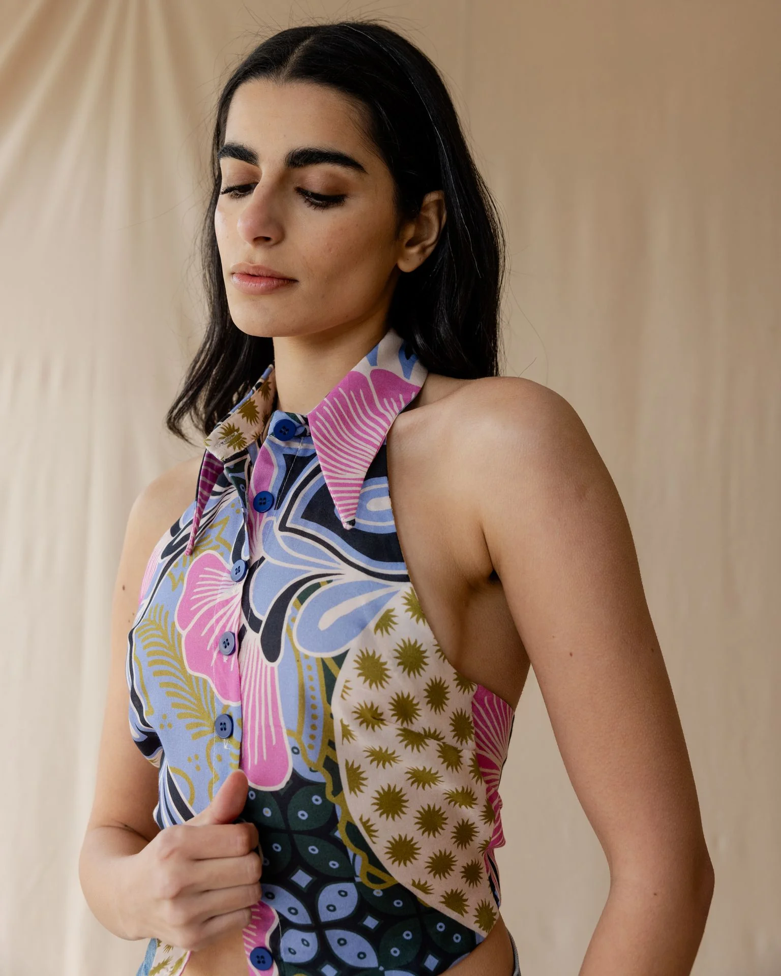 Sky Patchwork Shirt - Image 3