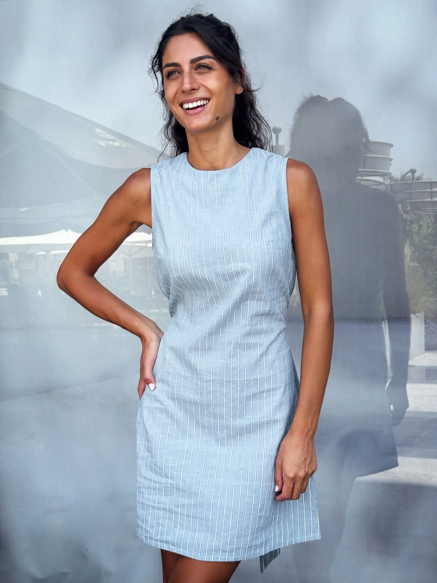 Sugar Stripe Green Dress - Image 2