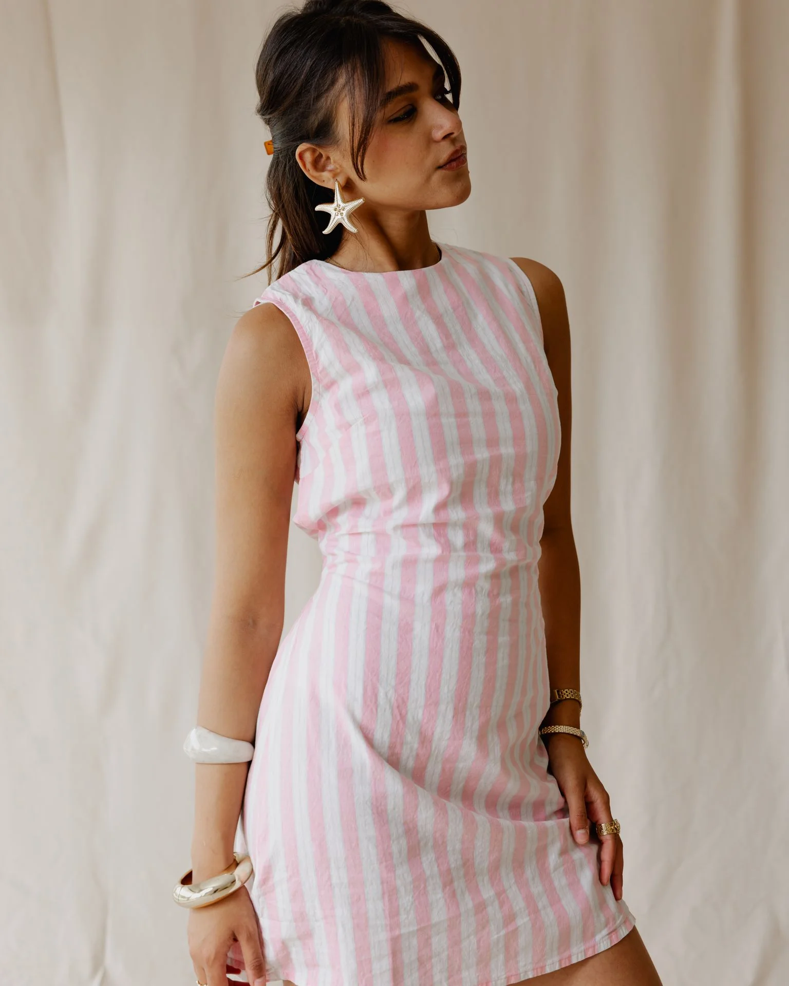 Sugar Stripe Pink Dress - Image 3